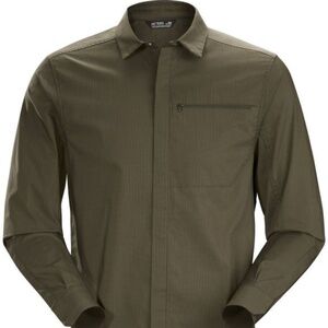 Arc'teryx Kaslo Men's long sleeve shirt brown/olive check